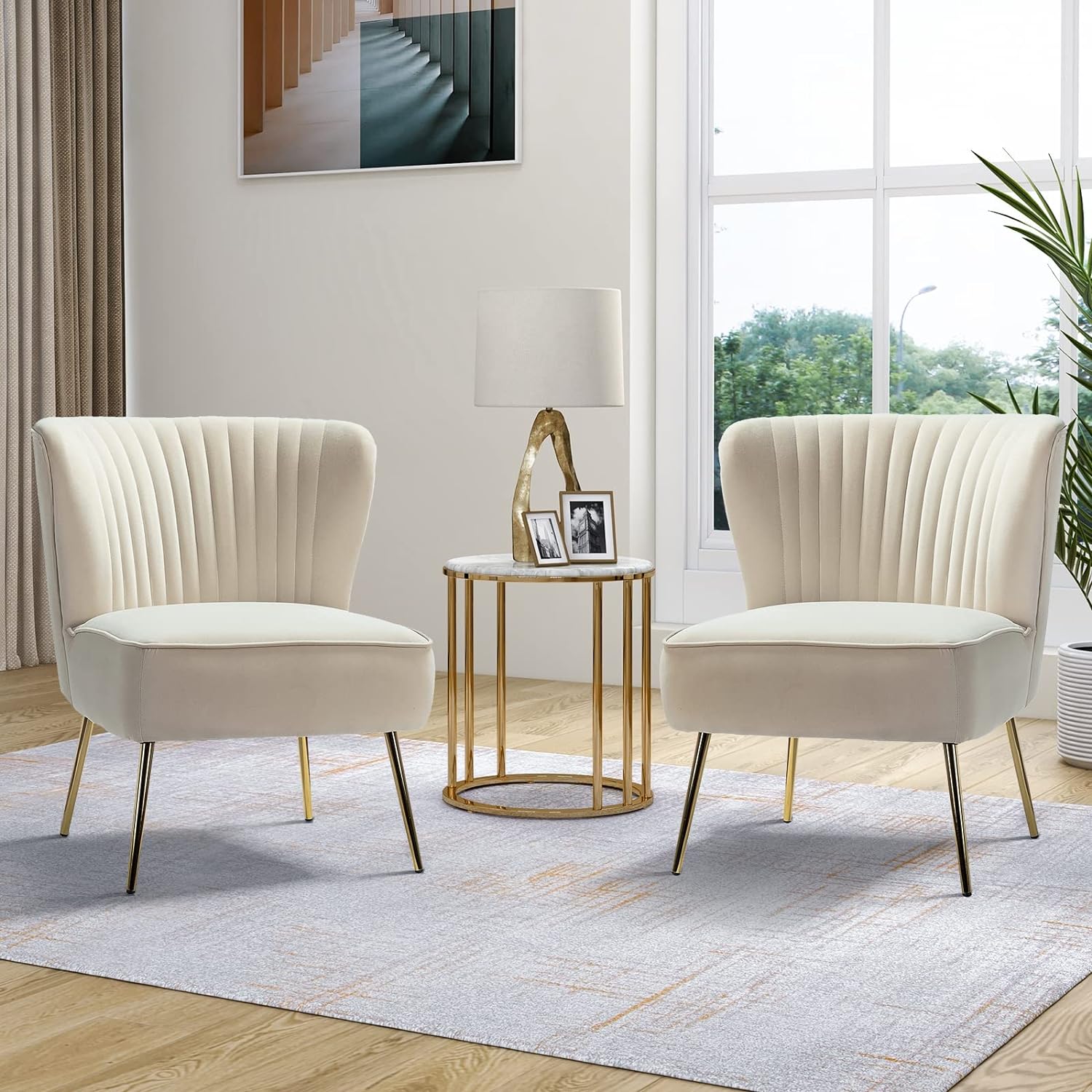طقم كرسيين خشب زان 75×75سم-  SBF120 - Image 1