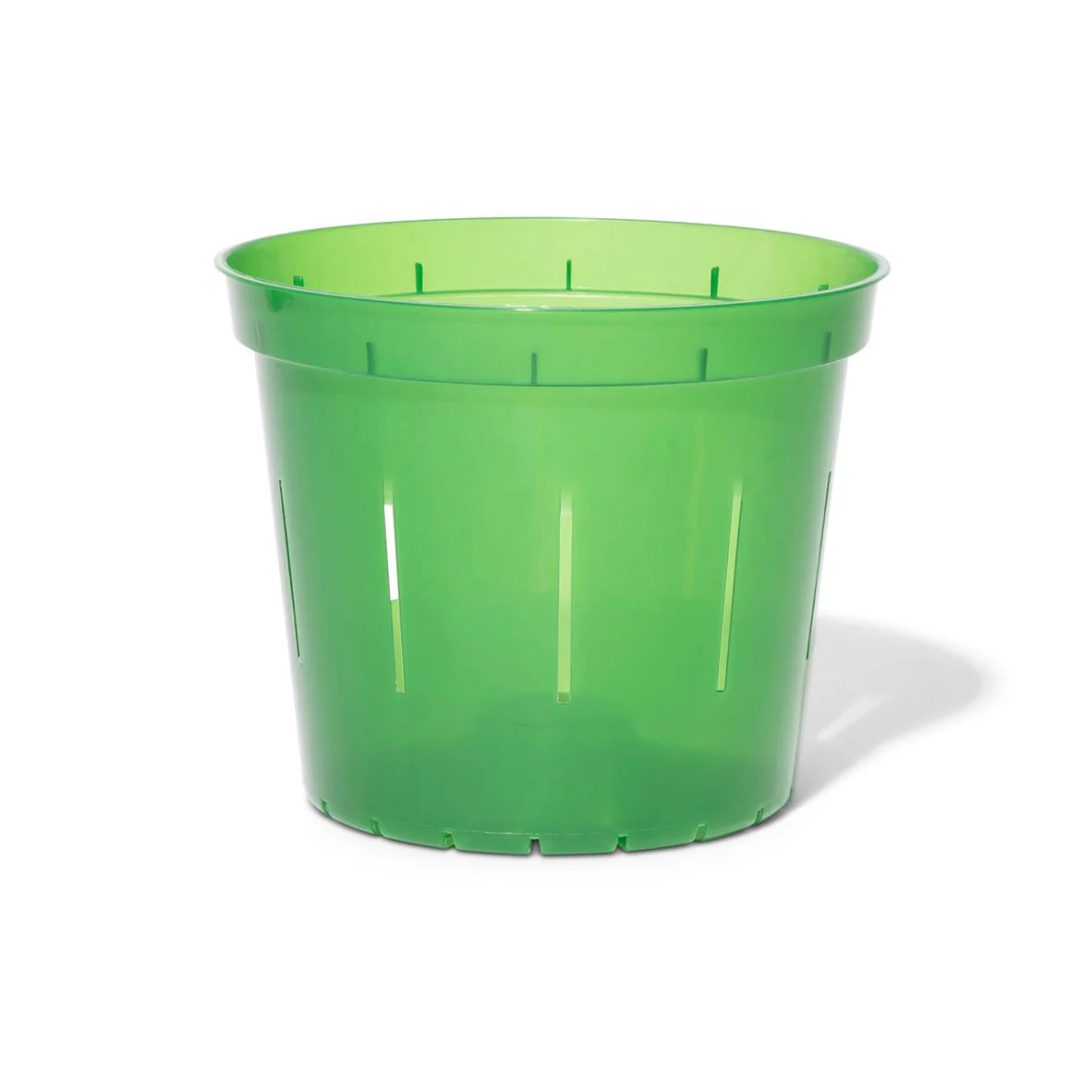 6″ Green Emerald Slotted  Orchid Pot