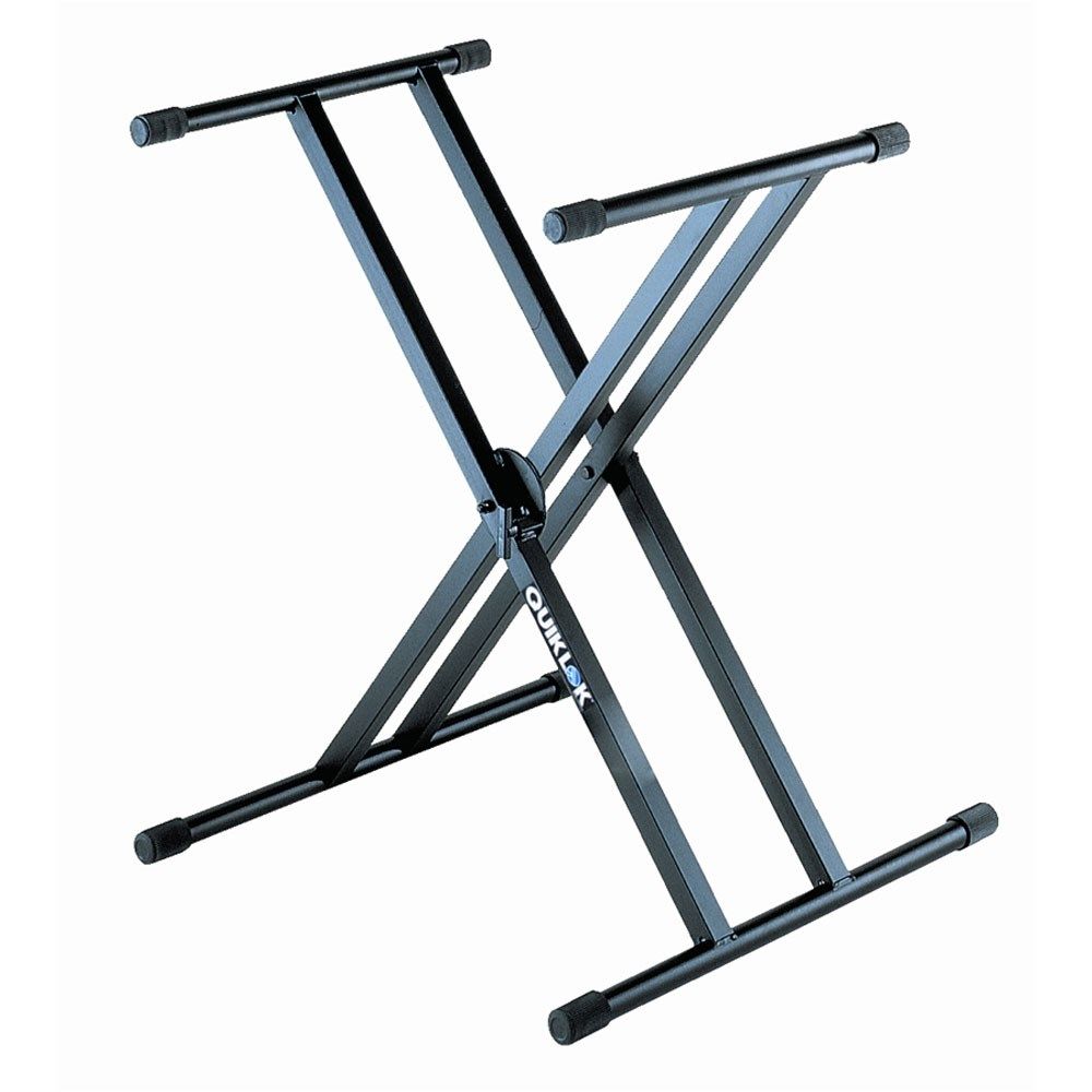 Quik Lok QL746 Pro Heavy-Duty Double-Brace Single-Tier X-Style Keyboard Stand - Image 1