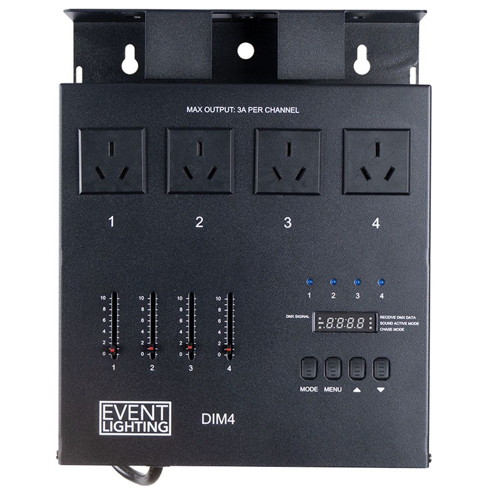 Event Lighting DIM4 4-Channel DMX Dimmer/Switch - Image 1