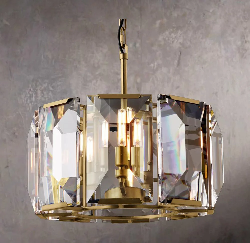 Harlows Crystal Circular Chandelier 19″