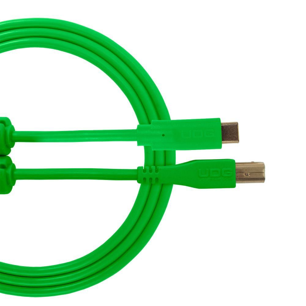 UDG Ultimate Audio Cable USB 2.0 C-B (Green) Straight 1.5m - Image 1