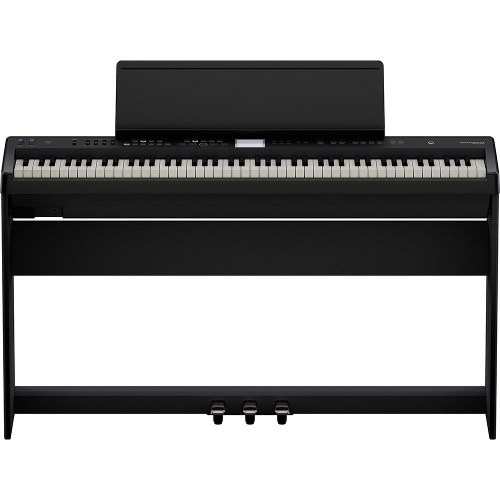 Roland FPE50 Digital Entertainment Piano w/ KSFE50B Stand & KPD70 Pedal Board - Image 1
