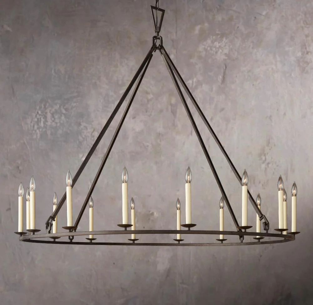 19TH C. BRITISH FILIGREE CIRCULAR CHANDELIER 60" - Image 3