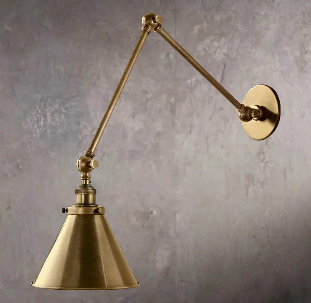 20th Century Library Style Double Wall Sconce