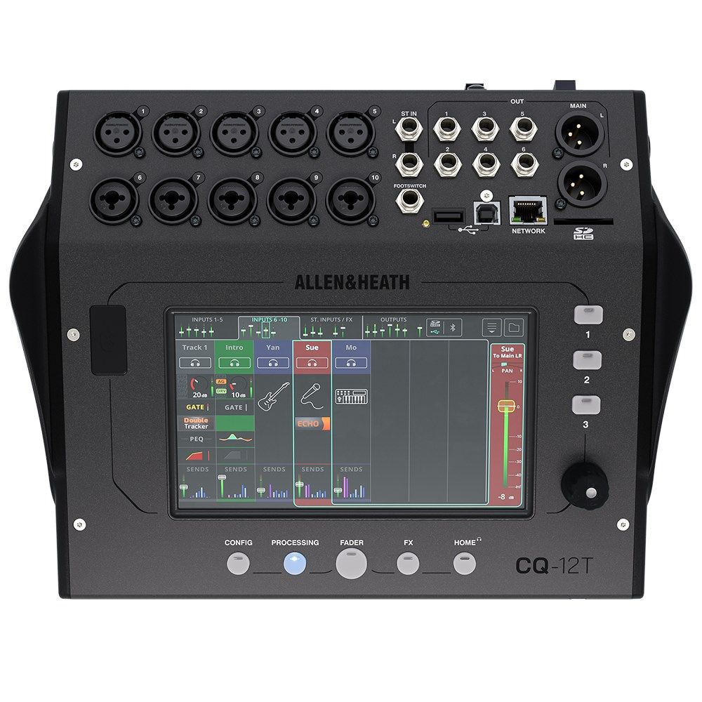Allen & Heath CQ12T 12-Channel Touchscreen Digital Mixer w/ Bluetooth & SD/USB - Image 1