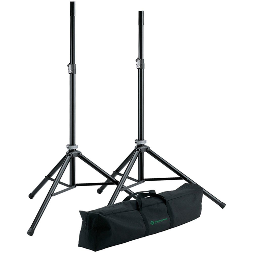Konig & Meyer 21449 Speaker Stand Package w/ Bag - Image 1