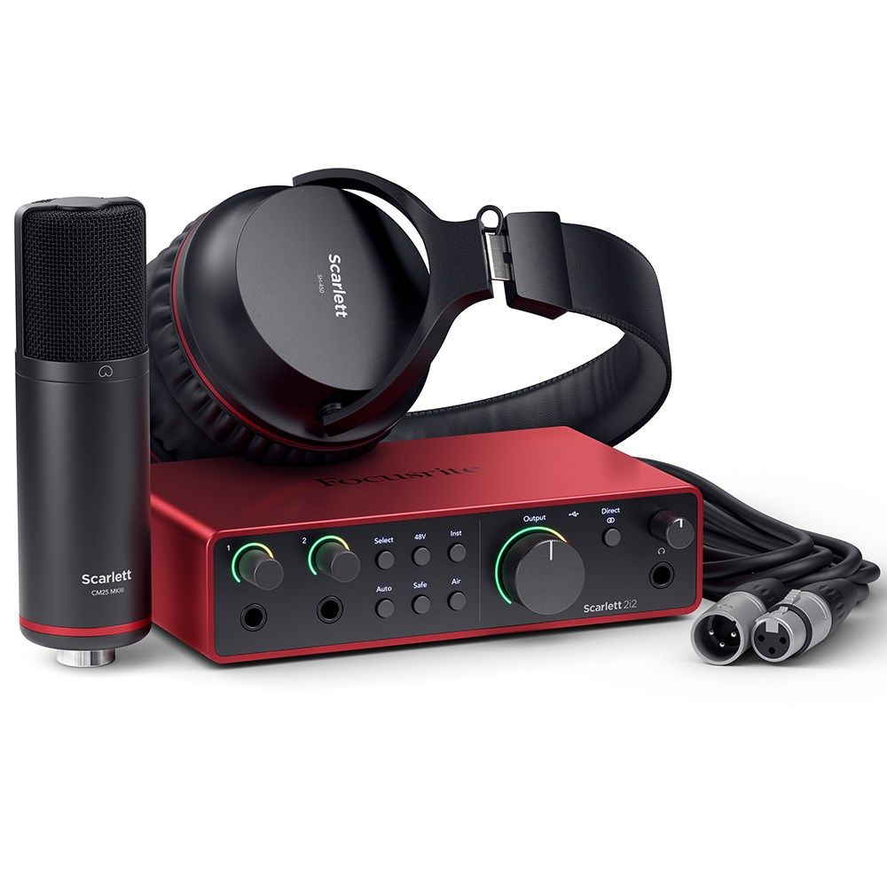 Focusrite Scarlett 2i2 Studio G4 USB Interface w/ Mic & Headphones - Image 1