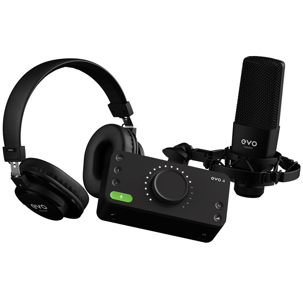 Audient EVO 4 Start Recording Bundle (SRB) inc. EVO4, Condenser Mic & Headphones - Image 1