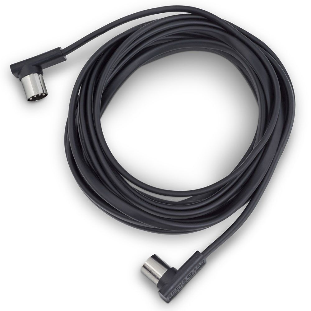 RockBoard Flat Patch Midi Cable 1000cm Black - Image 1