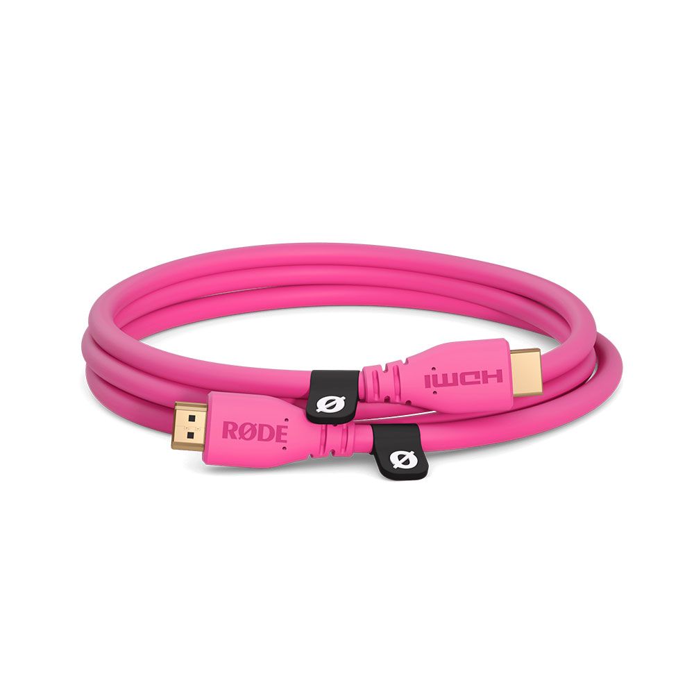 Rode HDMI Cable (1.5m) (Pink) - Image 1