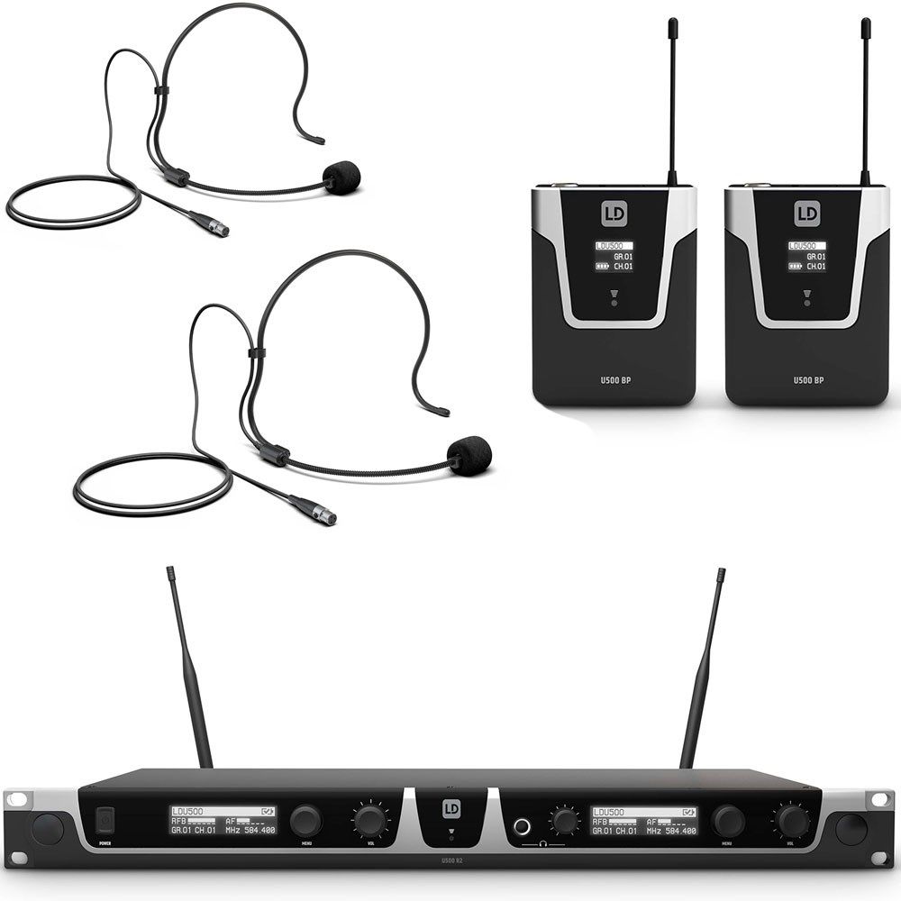 LD Systems U505 Wireless Dual Headset System 584-608 MHz - Image 1