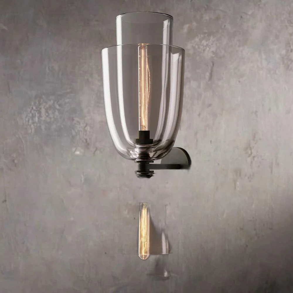 Bloms Transparent Glass Dome Grand Wall Sconce - Image 2