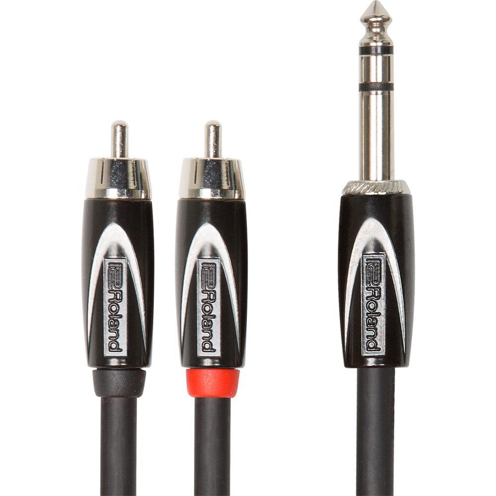 Roland RCC-10-TR2RV2 TRS to 2RCA (10ft) Cable