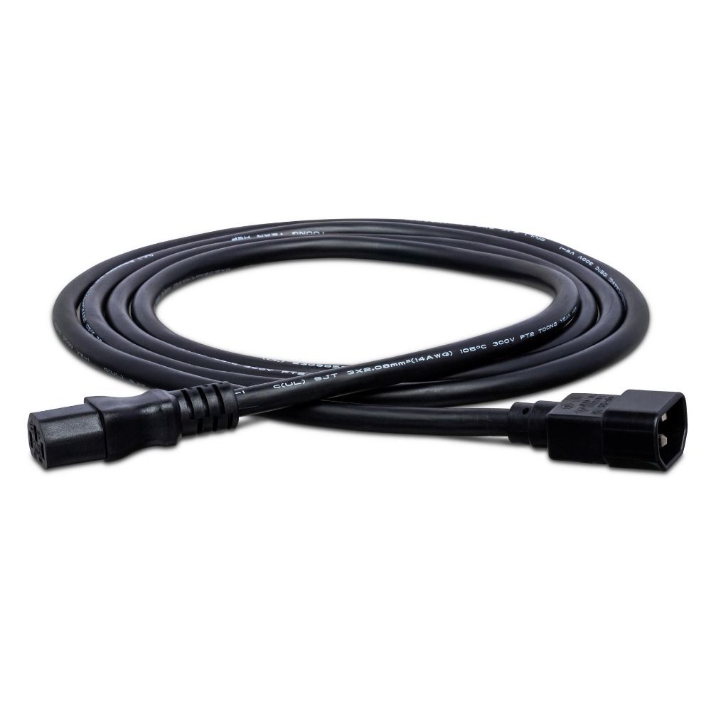 Hosa PWL403 Power Extension Cord IEC C14 to IEC C13 (3 ft) - Image 1