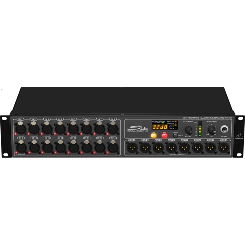 Behringer S16 Digital Snake I/O Box w/ 16 MIDAS Preamps - Image 1