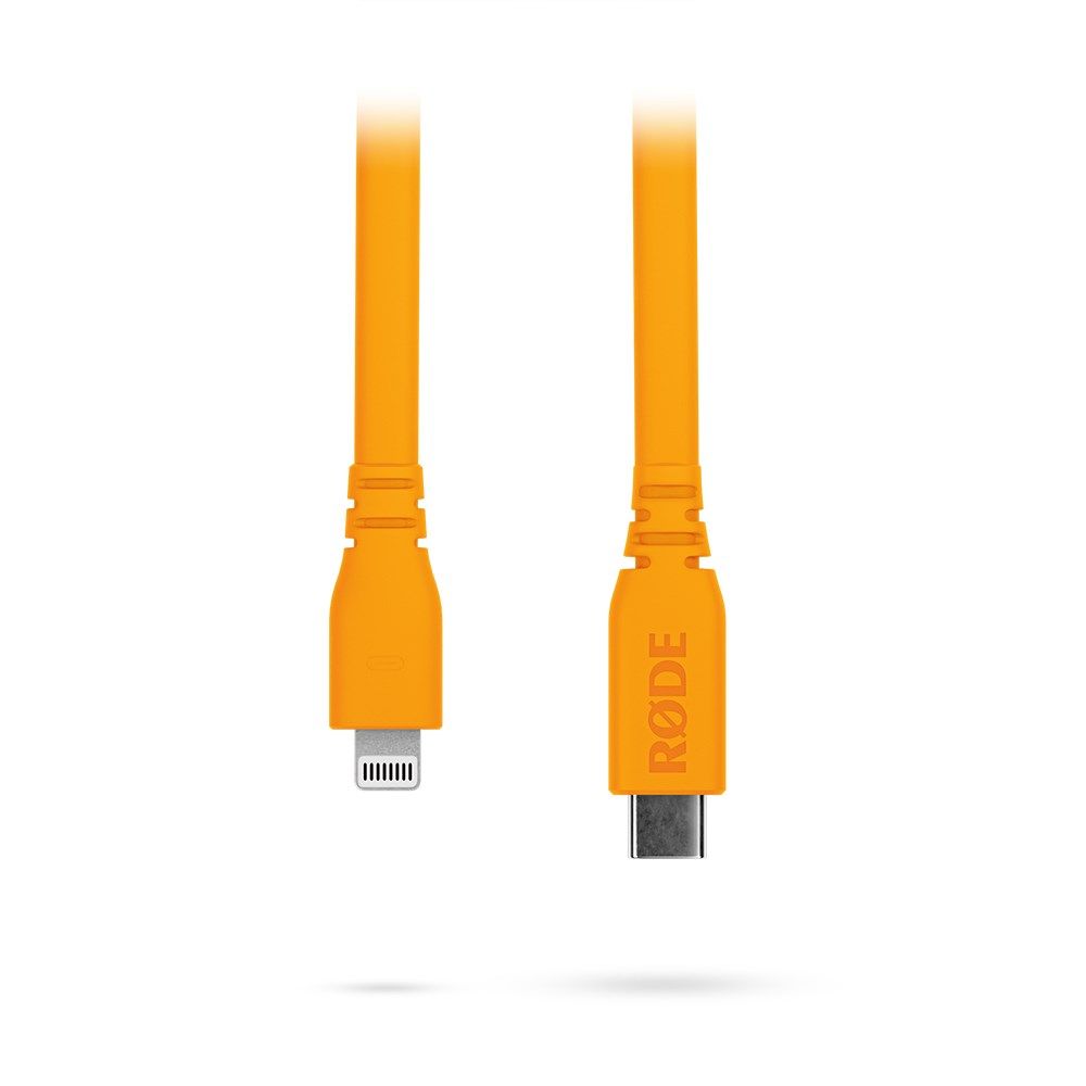 Rode SC19 USB-C to Lightning Cable (Orange) - 1.5m - Image 1