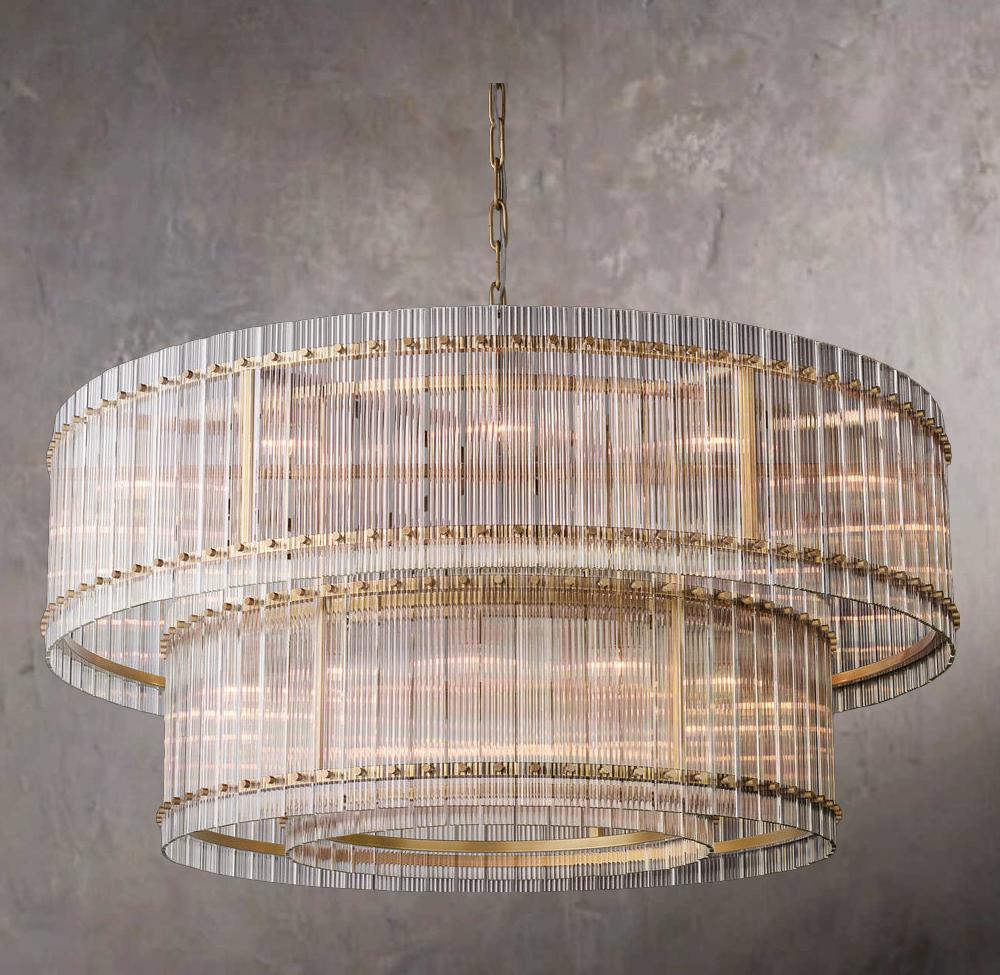 San Marcos Dual-Level Round Chandelier 60″