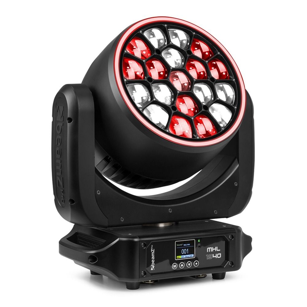 Beamz Pro MHL1940 LED Wash Moving Head 19x40W - Image 1