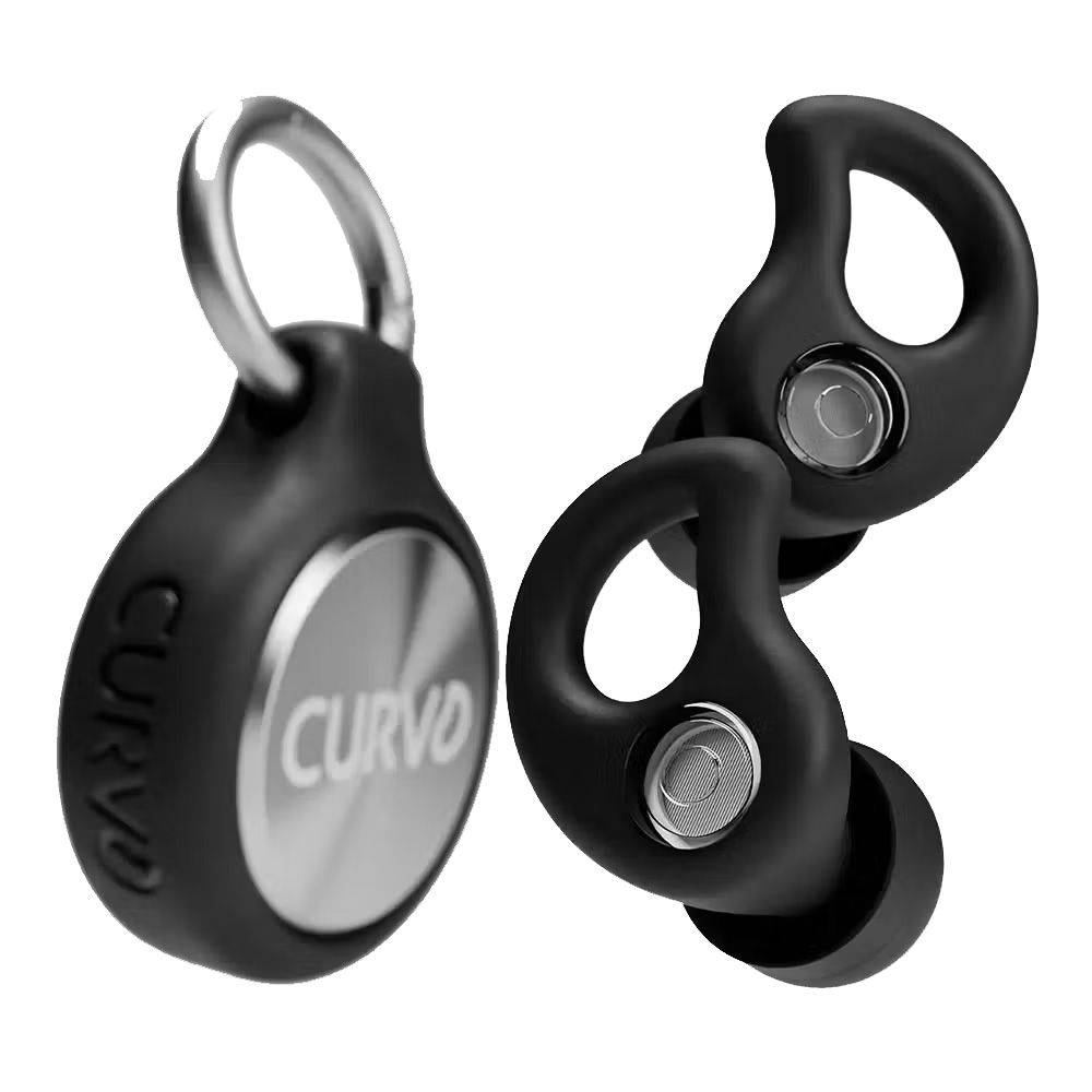 Curvd Live Filtered Earplugs For Live Music and Events (Black) - Image 1