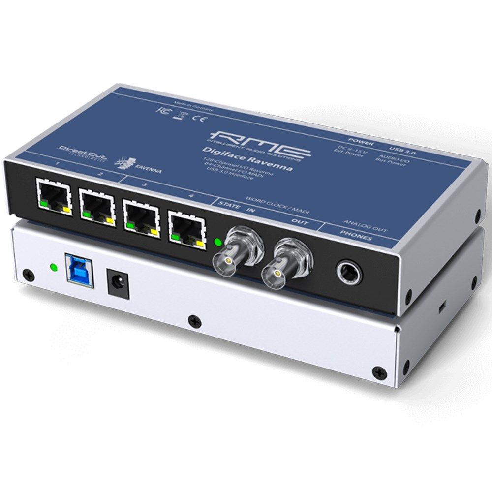RME Digiface Ravenna 256-Channel 192 kHz USB Audio Interface - Image 1
