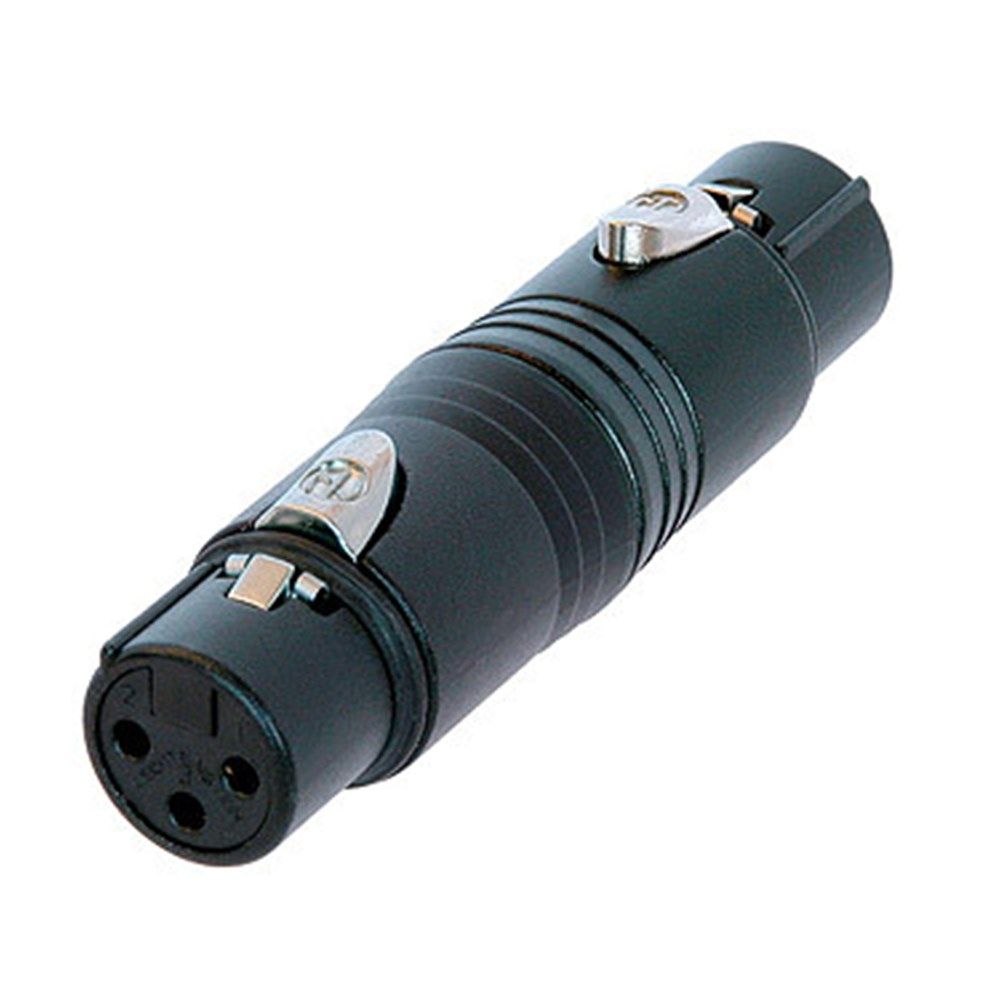 Neutrik NA3FF-B XLR Female to XLR Female (Black) - Image 1