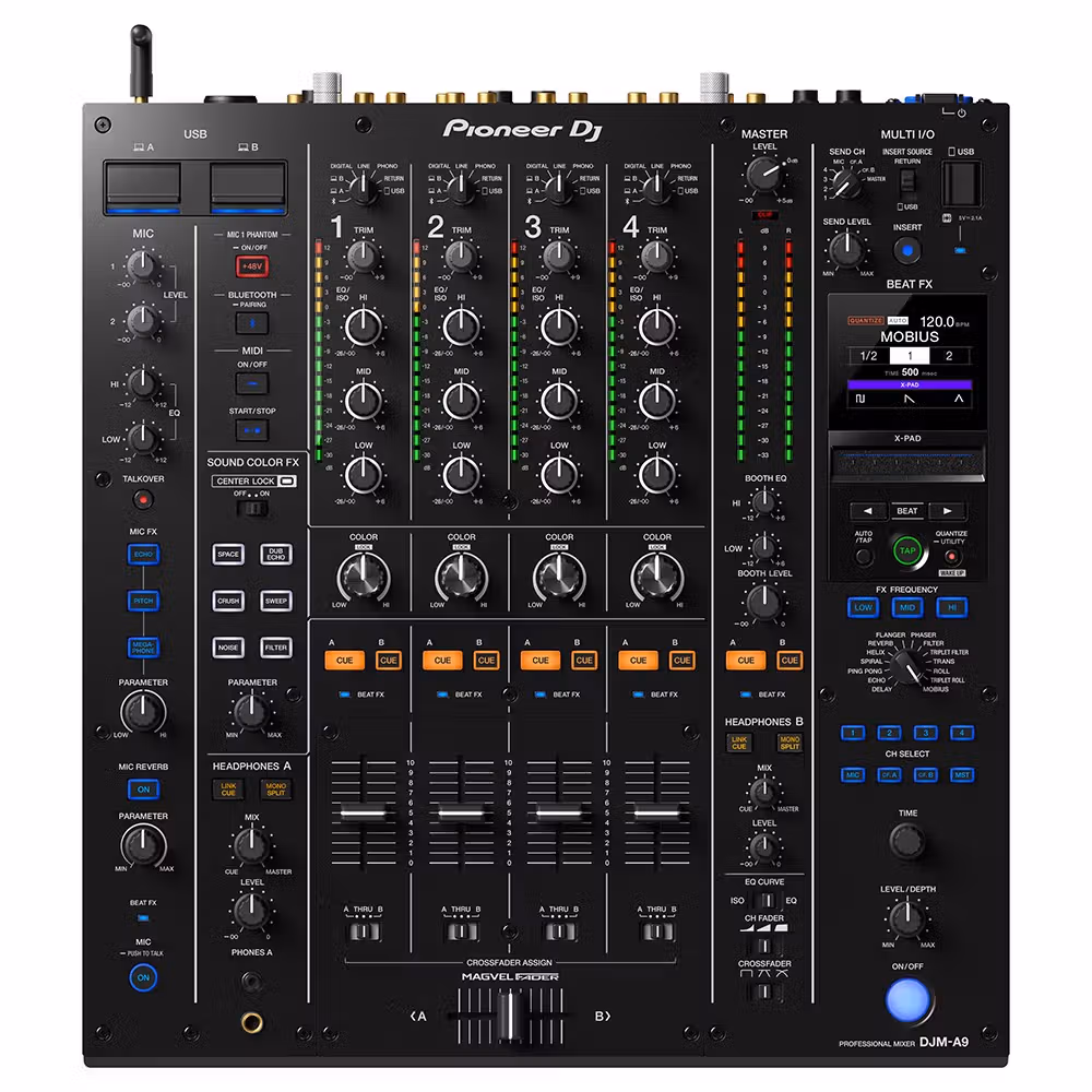 Pioneer DJM-A9 Professional 4 Channel DJ Mixer w/ Bluetooth - Image 1