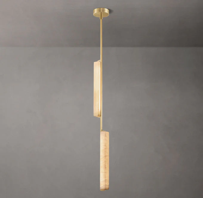Audubon Ivory Porcelain Alabaster Pendant Light - Image 3