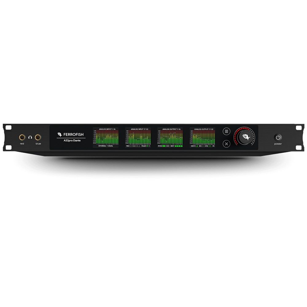 Ferrofish A32 Pro Dante 32x32 AD/DA Converter Singlemode w/ MADI & ADAT - Image 1