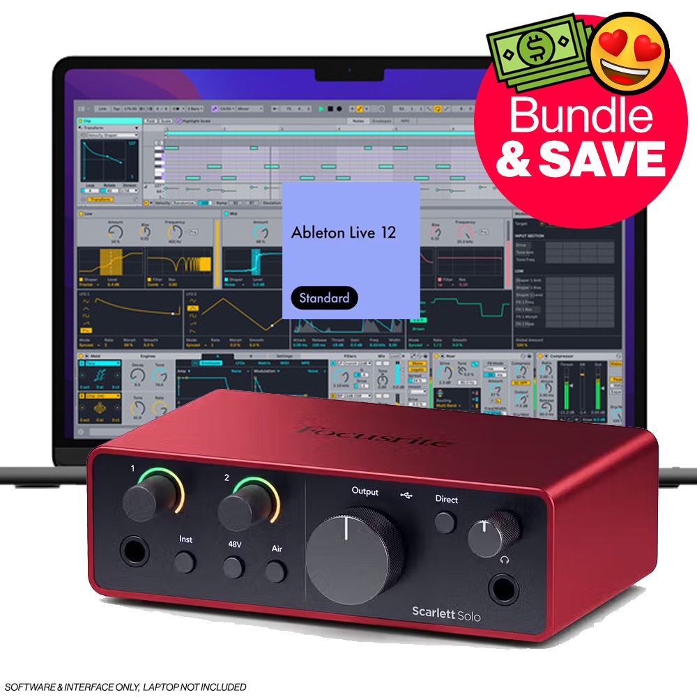 Focusrite Scarlett Solo Gen 4 w/Ableton Live 12 Standard - Image 1