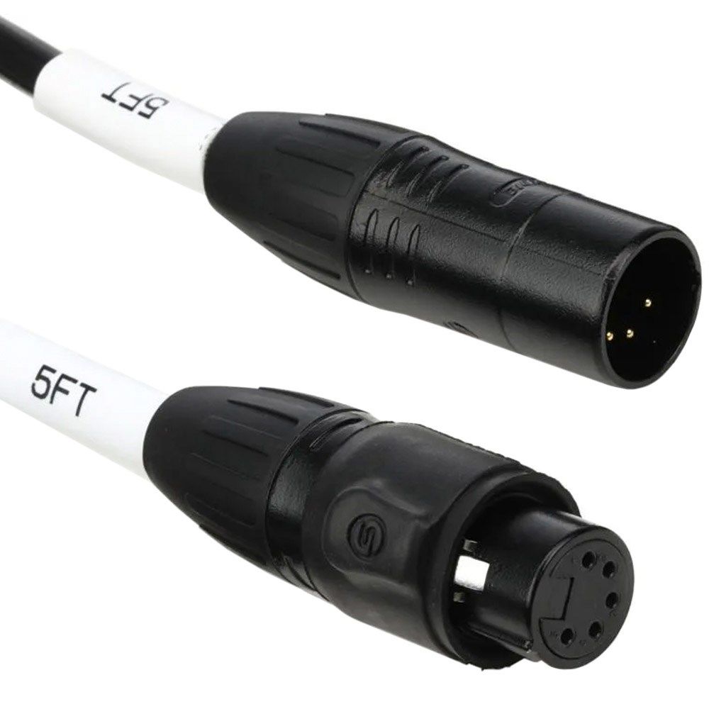 Chauvet DJ 5ft 5-Pin IP DMX Cable (Outdoor Rated) - Image 1