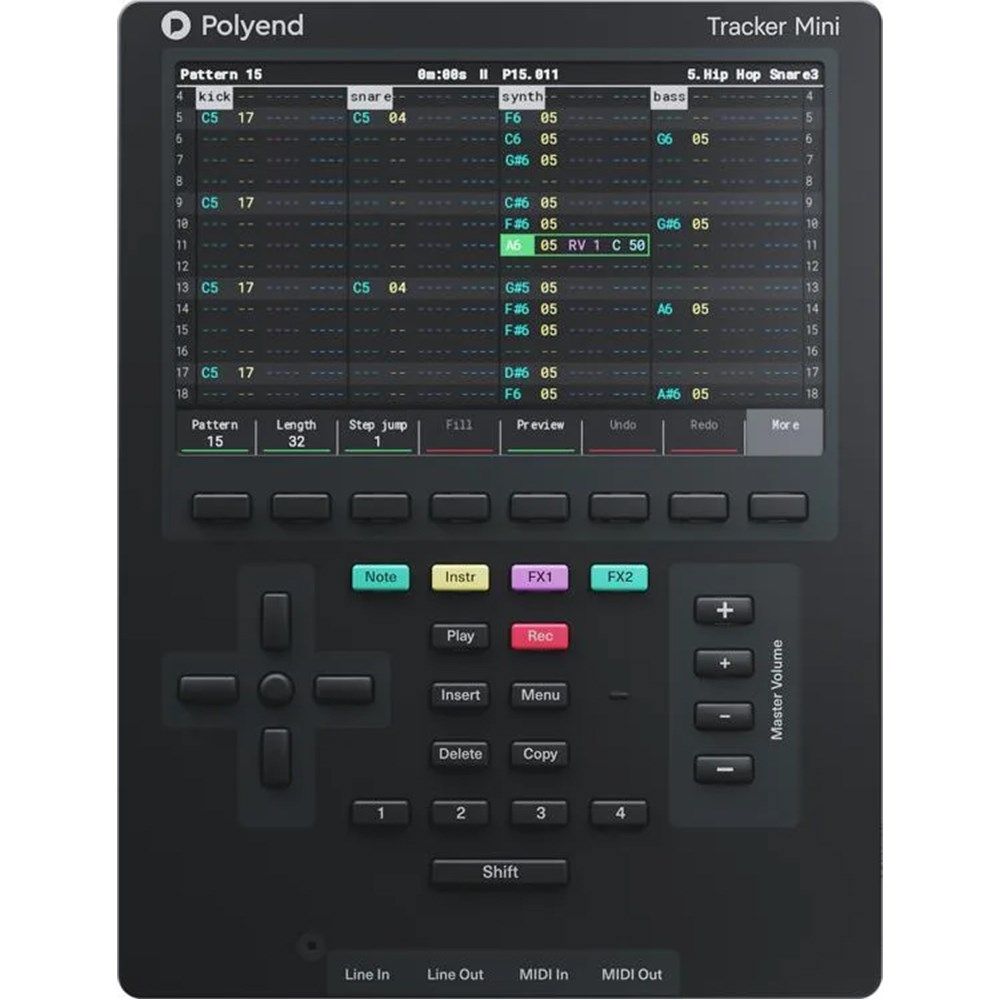 Polyend Tracker Mini Portable Standalone Audio Workstation w/ Battery & Mic - Image 1