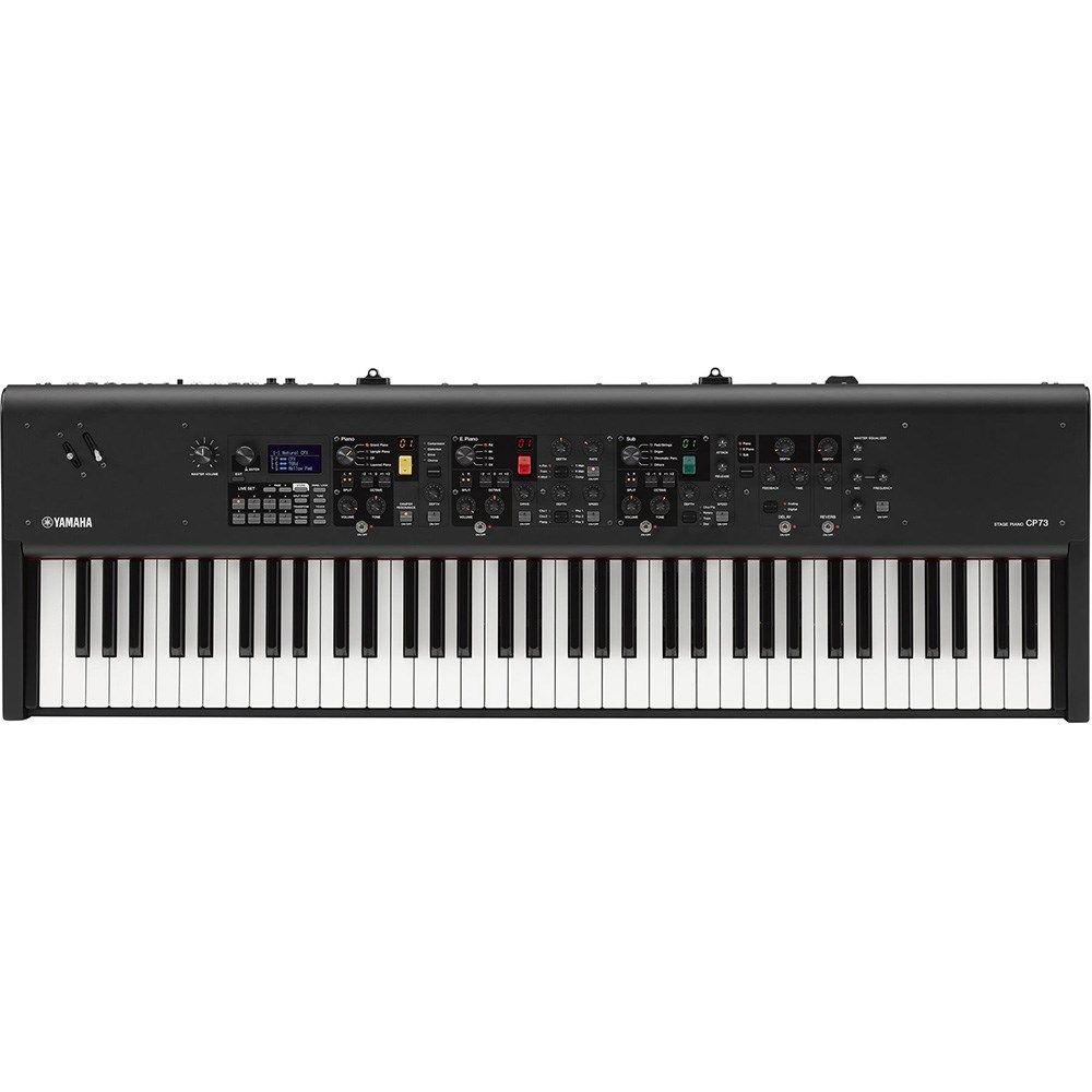 Yamaha CP73 Digital Stage Piano w/ Balanced Hammer Standard Keyboard (Black) - Image 1