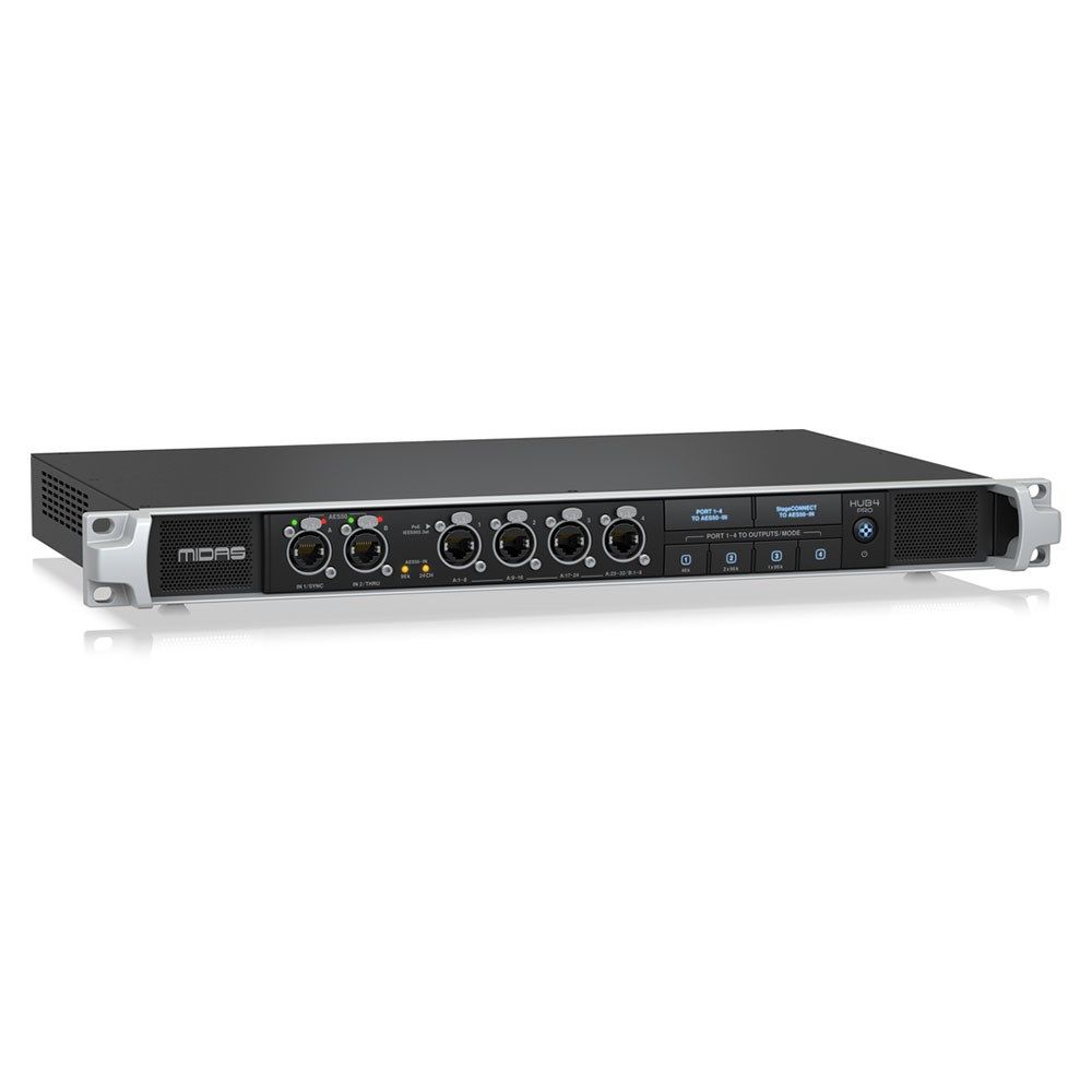 Midas HUB4 PRO Monitor System w/ 4 PoE Ports for Personal Mixers or Compatible Stage Box - Image 1