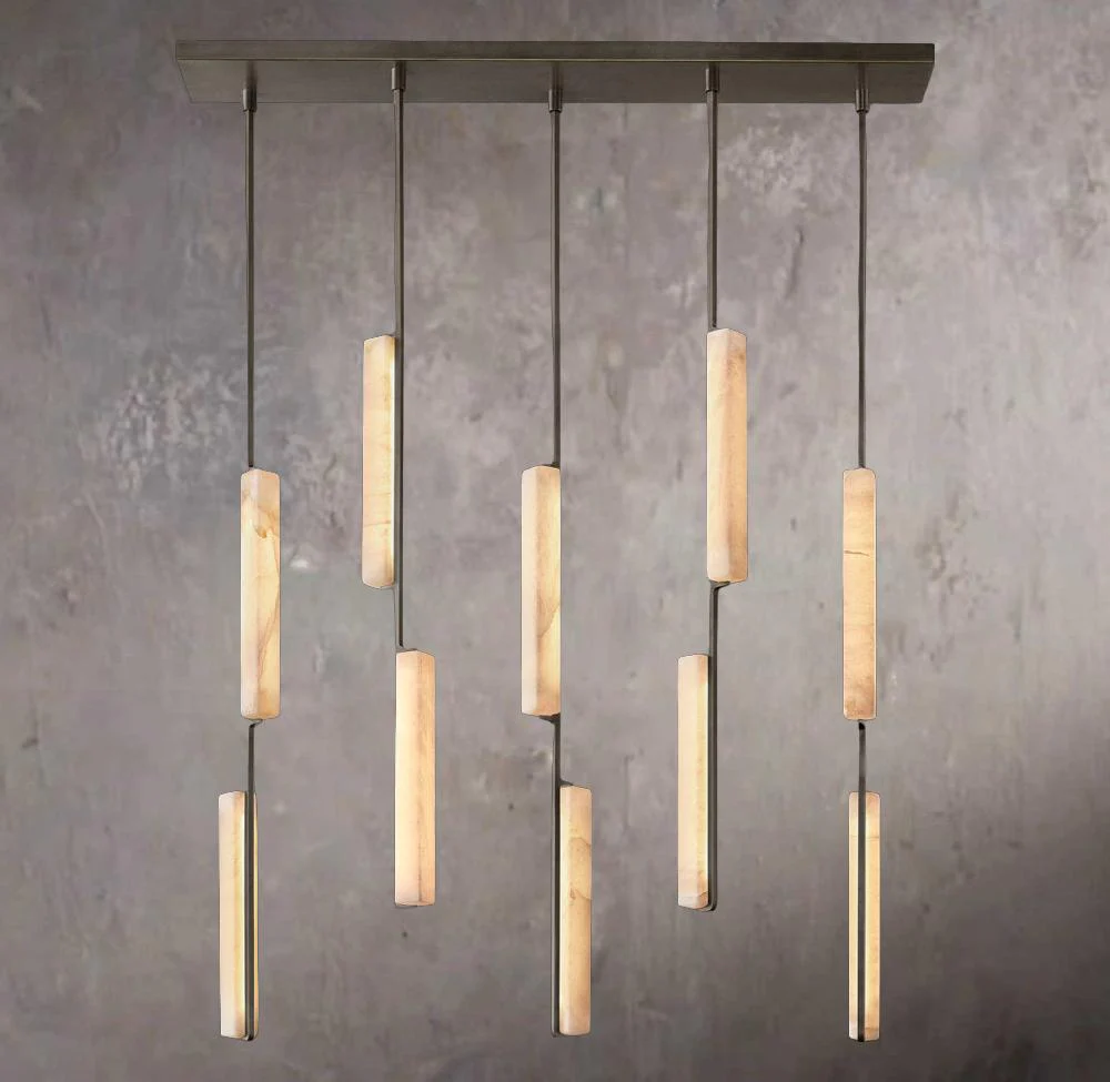 Audubons Alabaster Linear 54" Chandelier - Image 2