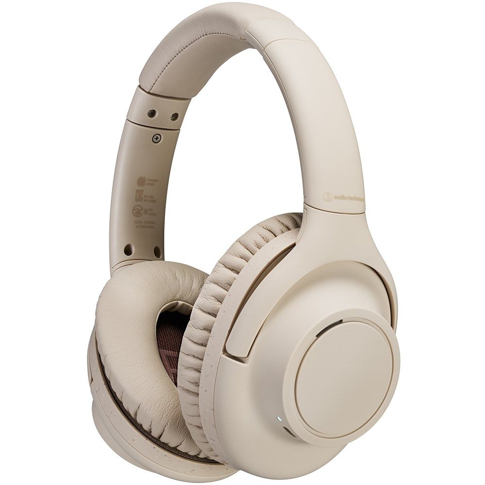 Audio Technica S300BT Over-Ear Wireless Noise Cancelling Headphones (Beige) - Image 1