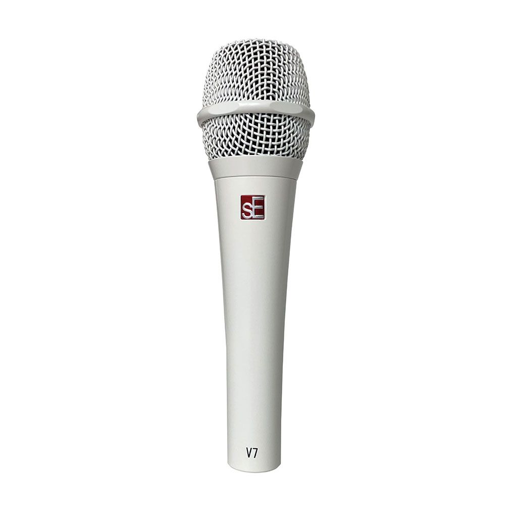 sE Electronics V7 Supercardioid Dynamic Live Vocal Mic (White) - Image 1