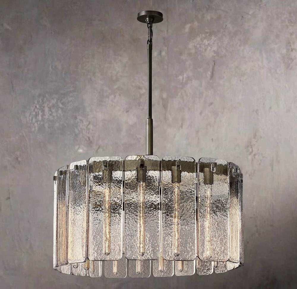 Calamette Circular Glass Ceiling Chandelier 36" - Image 2