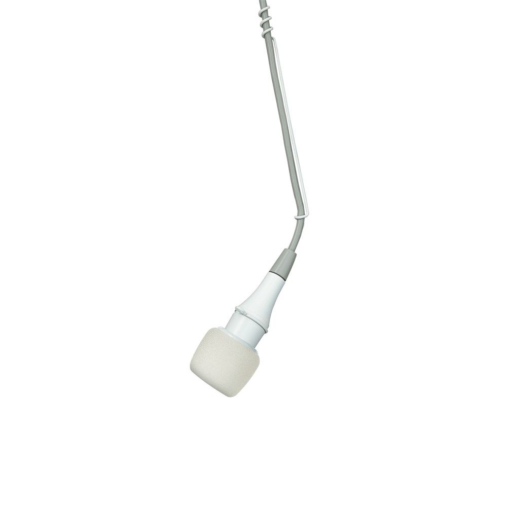 Shure CVO-WC Cardioid Condenser Hanging Microphone w/ 25ft Cable (White) - Image 1