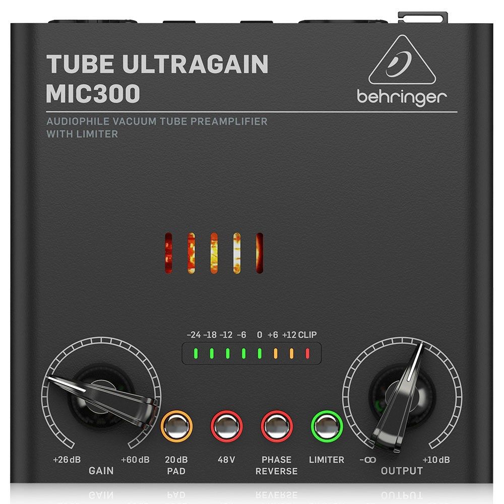 Behringer Ultragain MIC300 Vacuum Tube Preamp w/ Limiter - Image 1