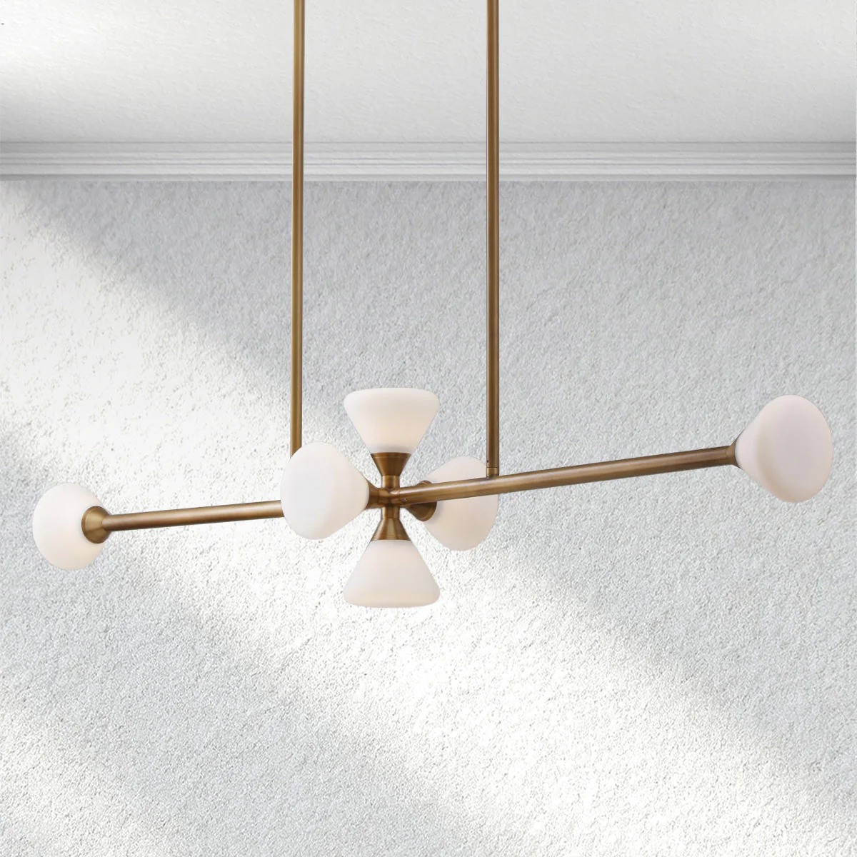 Furnio Opaline Linear Chandelier - Image 1