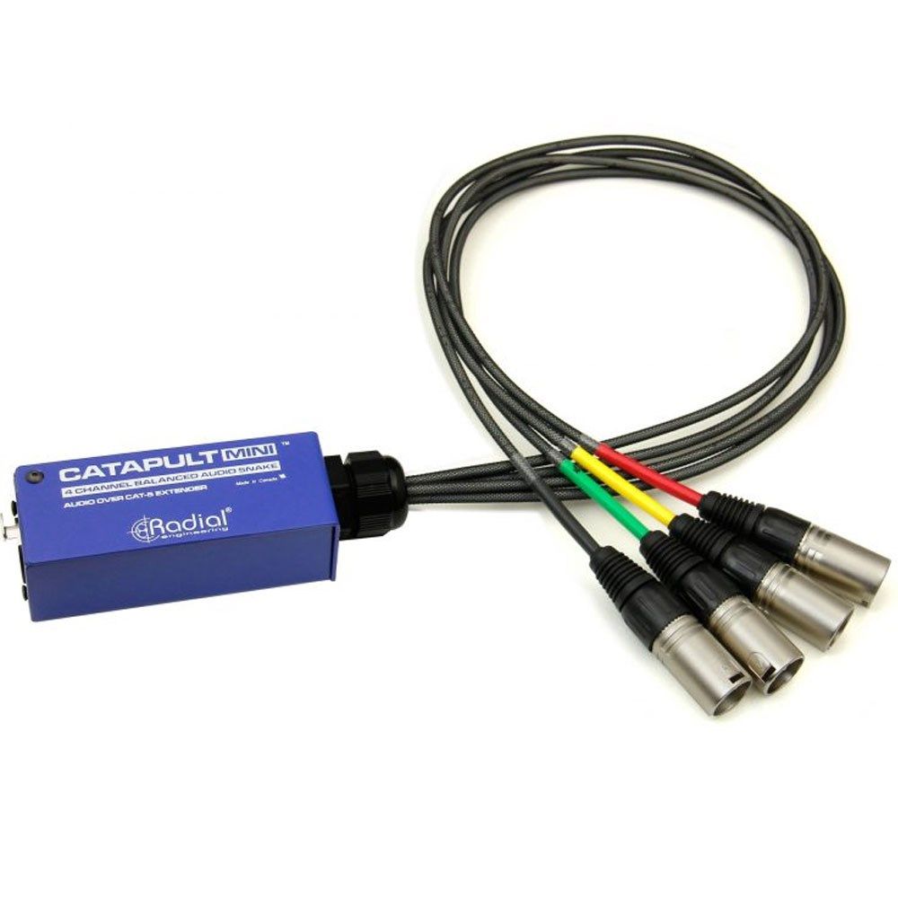 Radial Catapult Mini RX 4-Ch Compact Cat-5 Analog Snake (Male XLR Version) - Image 1