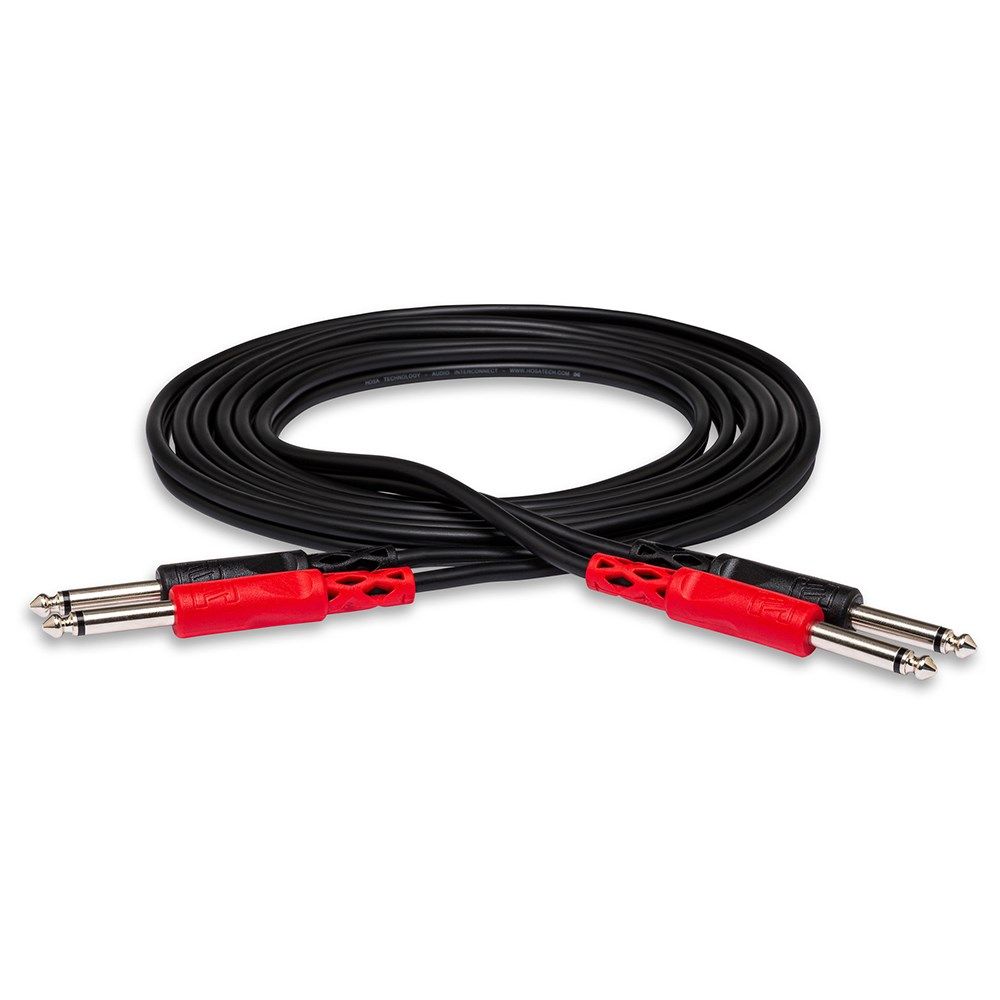 Hosa CPP-206 Dual 1/4" TS to Same Cable (6m)