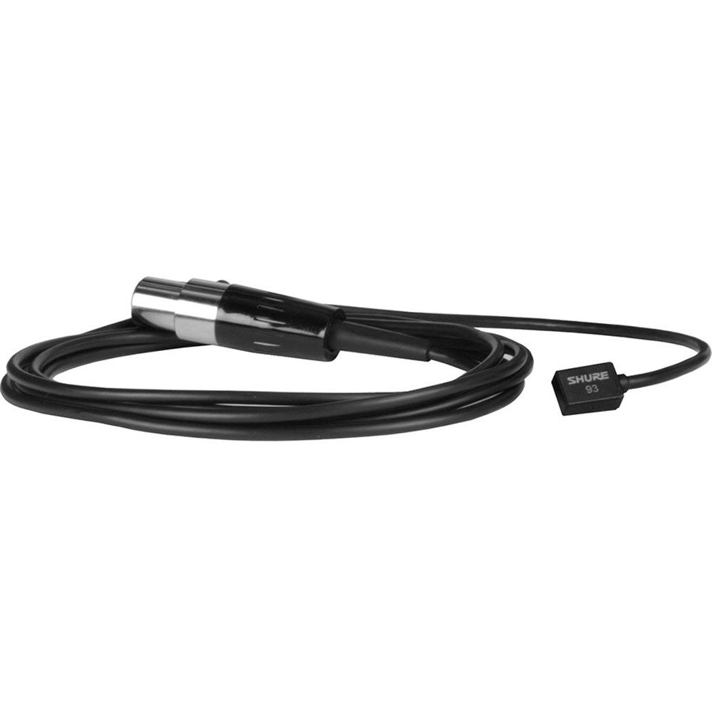 Shure WL93 Miniature Lavalier Mic w/ 1.2m Cable (Black) - Image 1