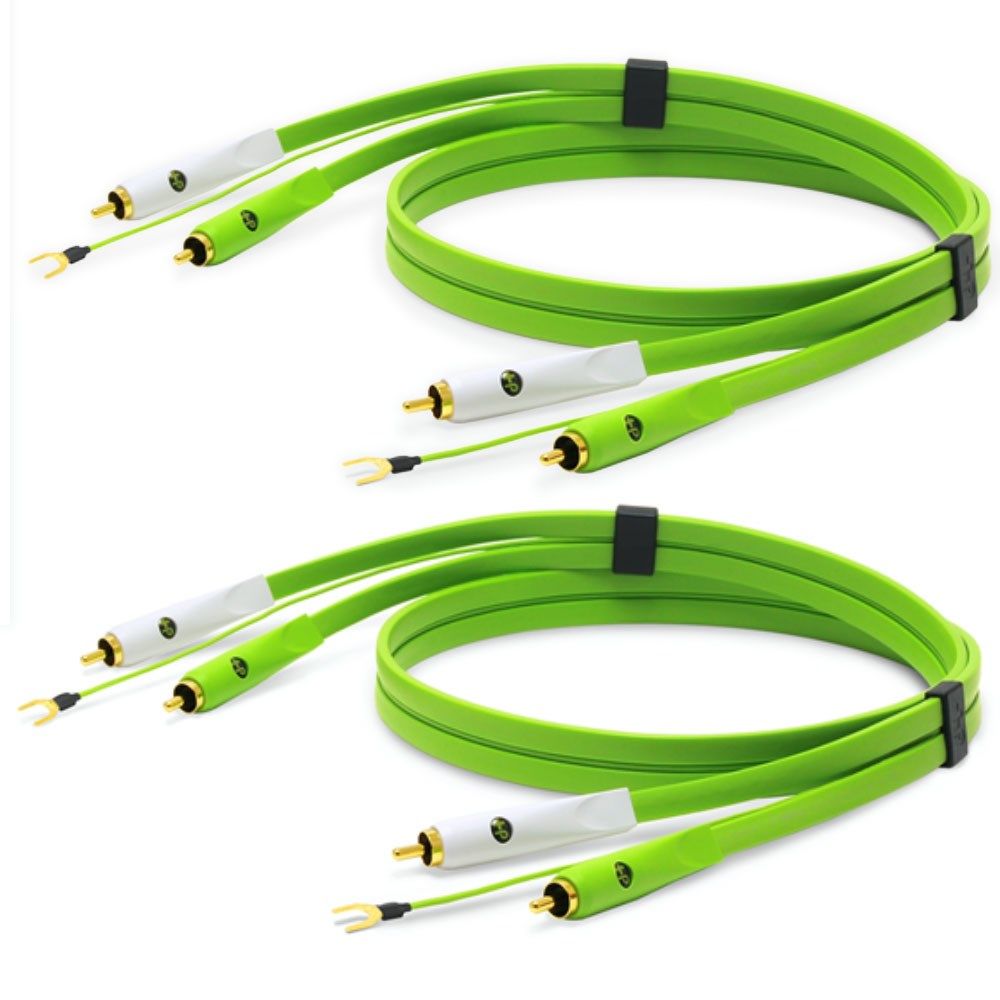 Oyaide Neo D+ Stereo Turntable DUO Cables (2 x 1m Stereo) - Image 1