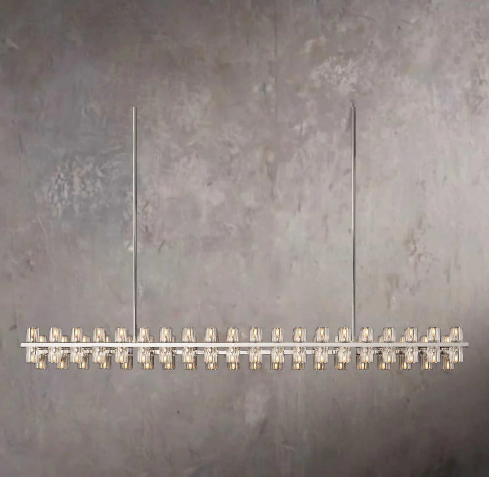 Chiara Smoky Glass Circular Chandelier 62" - Image 2