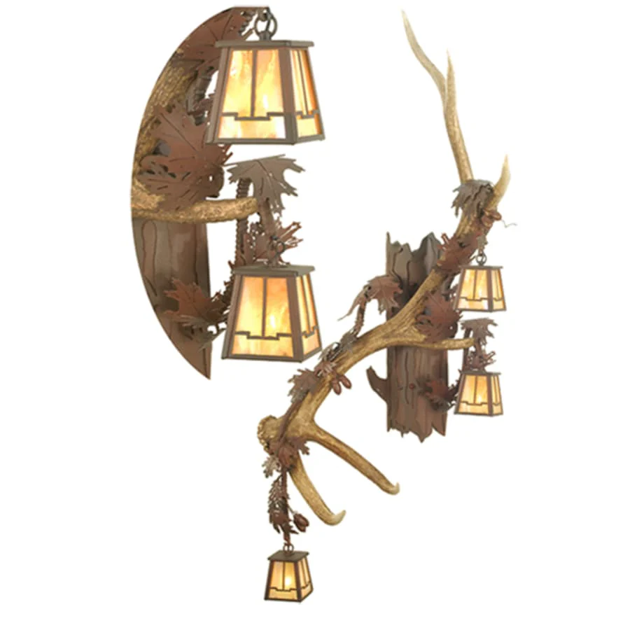 Meyda Tiffany Three Light Up / Down Lighting Left Facing Wall Sconce from the Elk collection - Image 1