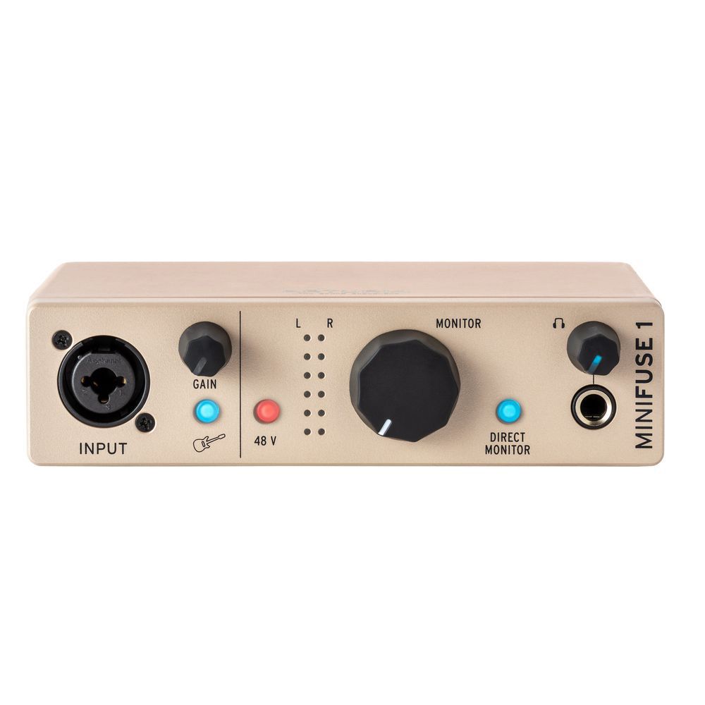 Arturia MiniFuse 1 1 In/2 Out USB 2 Interface (Champagne) - Image 1