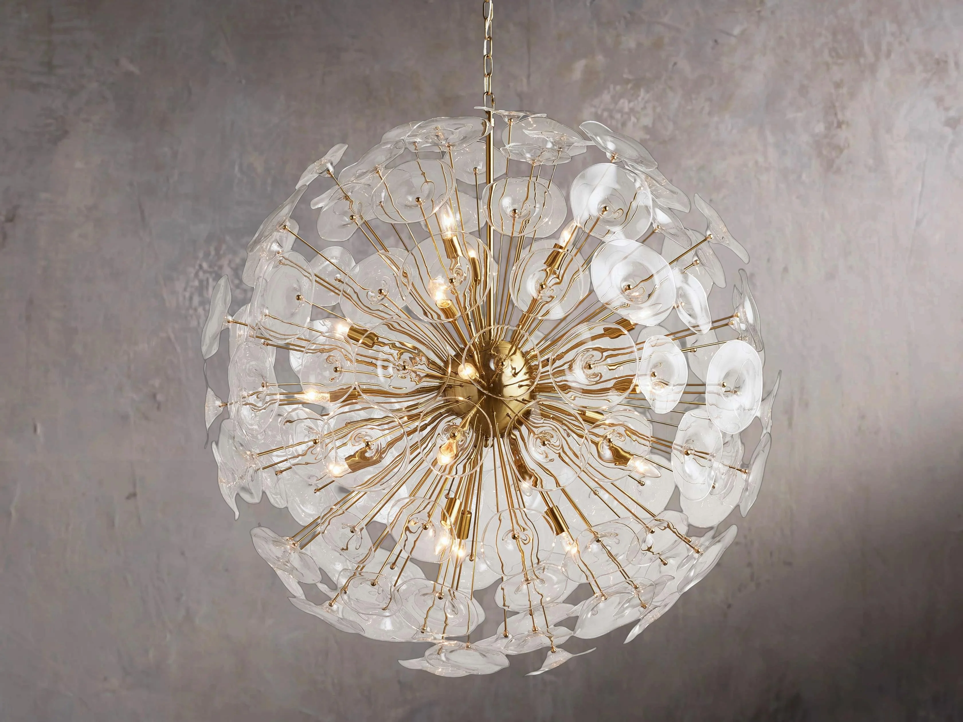 Floral Sphere Hanging Lamp