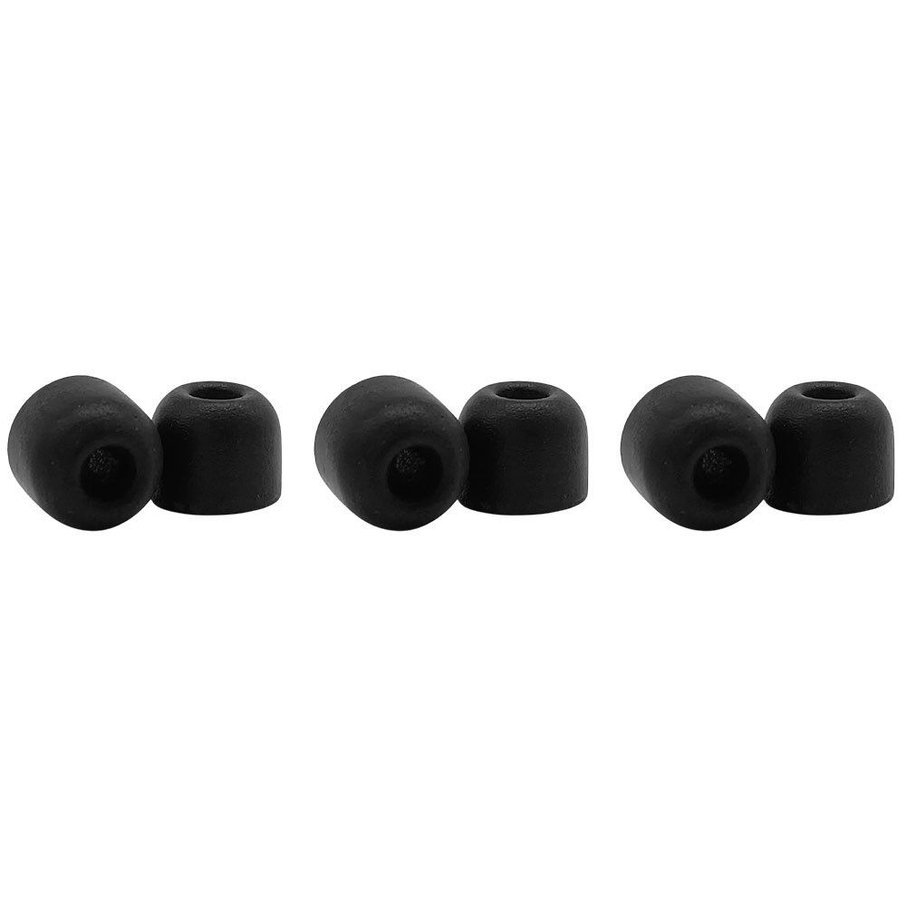 Shure EACYF1-6L Large Comply Series Black Foam Sleeves (3 Pair) - Image 1